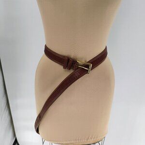 Allen Edmonds Dress Belt 100/40 Wide Basic Calfskin Leather #28090 Brown USA